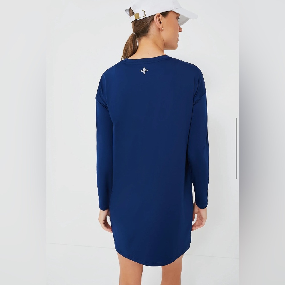 NWT Tuckernuck Navy Long Sleeve Corinne Sport Dress - Picture 2 of 10
